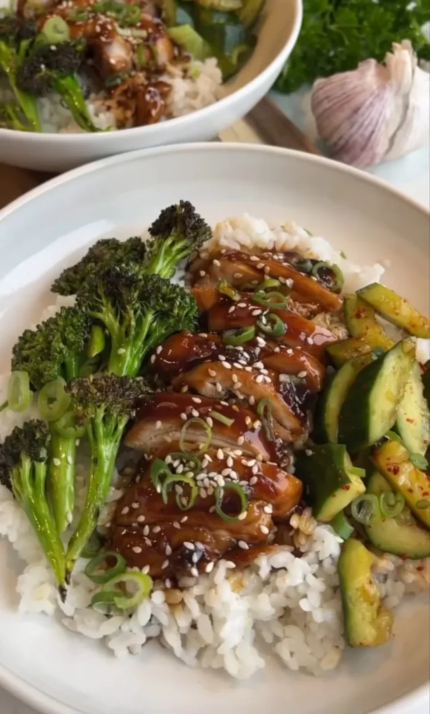 Teriyaki Shaved Beef and Veggie Bowl