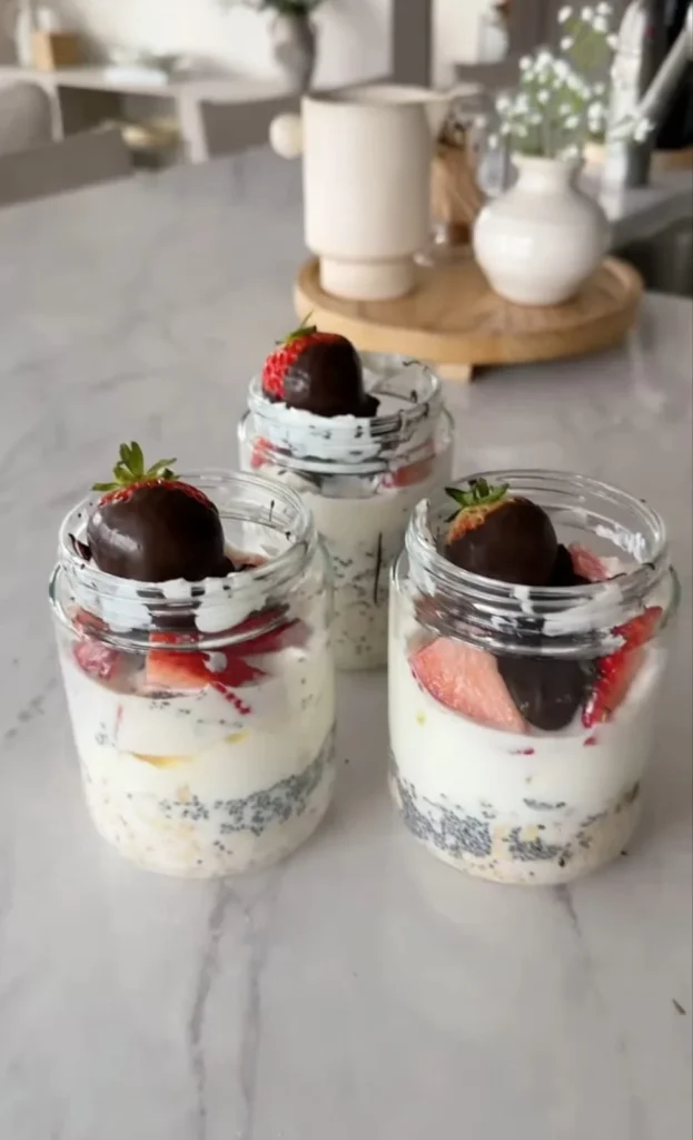Savory Yogurt Oat Breakfast Jars