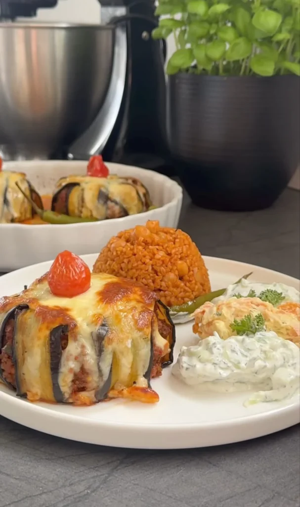 Eggplant Turkey Skillet Prep