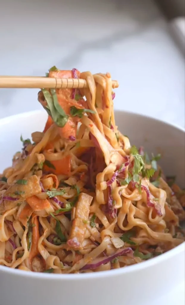 Peanut Tofu Noodle Meal Prep