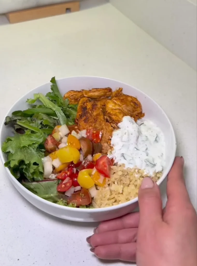 Chicken Cauliflower Rice Protein Bowl