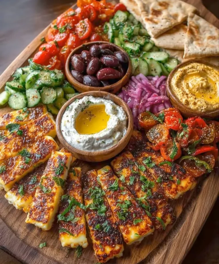Grilled Mixed Vegetable Platter with Herbed Yogurt Dip