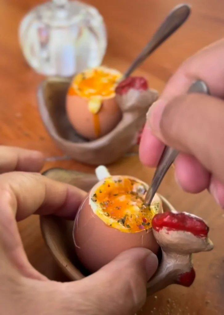 Perfect Soft-Boiled Egg Protein Snack