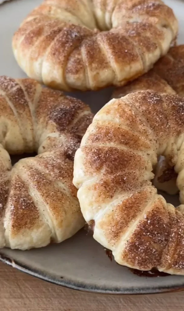 Walnut Stuffed Apple Rings