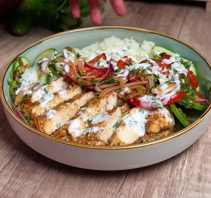 Chicken Cauliflower Rice Fat Loss Bowl