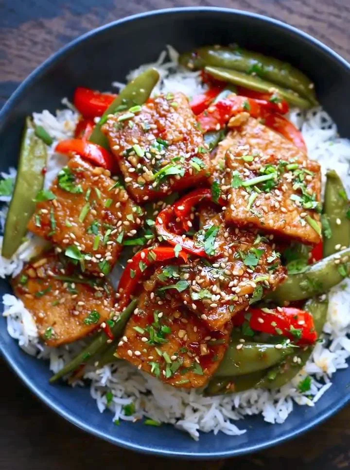 Tofu Vegetable Stir Fry Bowl
