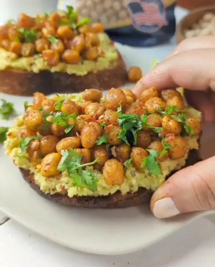 Avocado Chickpea Toast