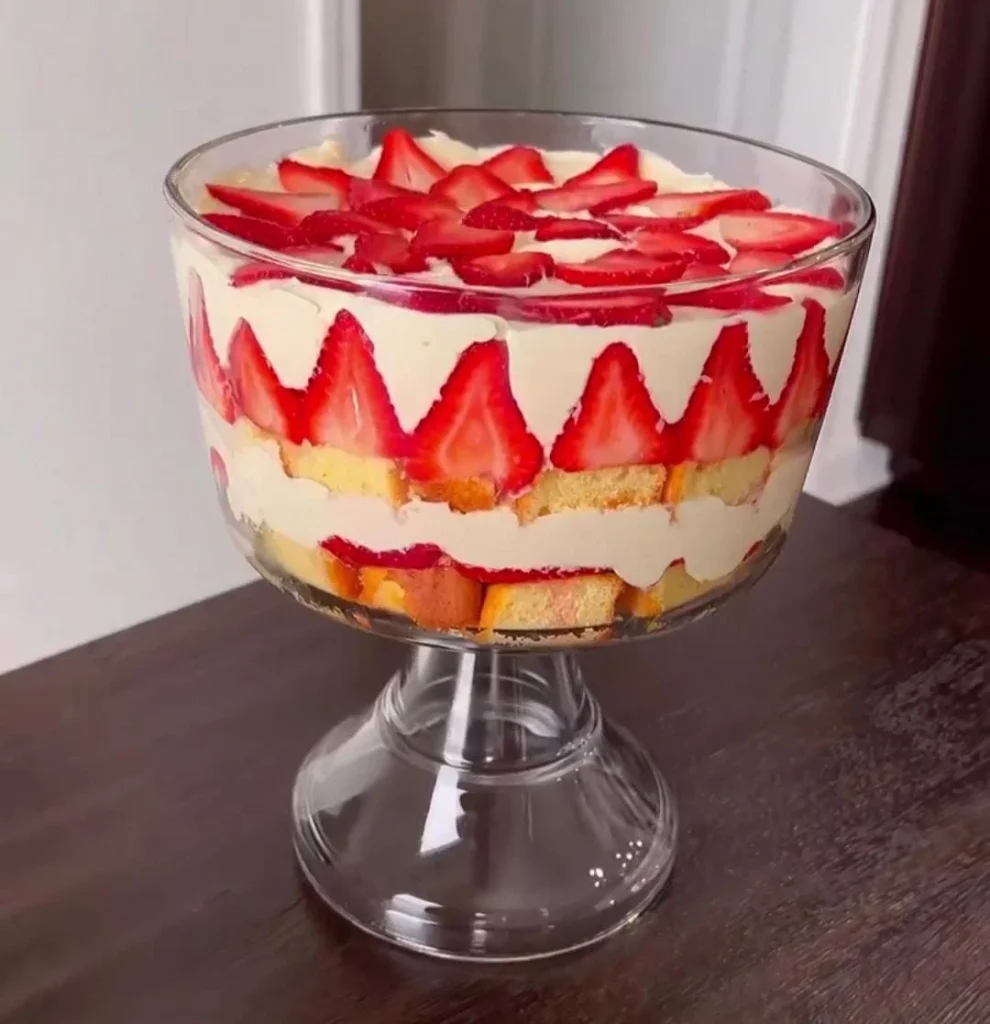 Strawberry Shortcake Trifle