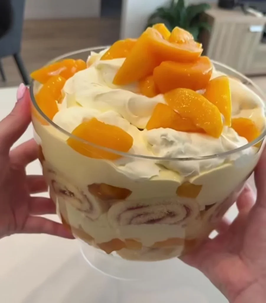 Peach Cream Trifle
