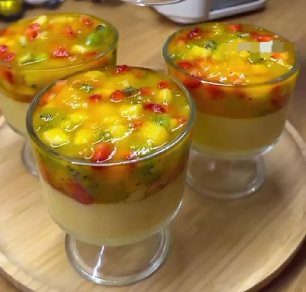 Peach Custard Cups