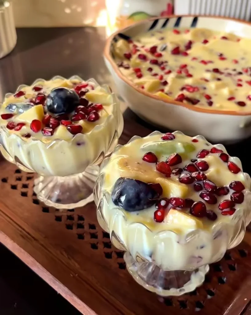 Mixed Fruit Custard Bowl