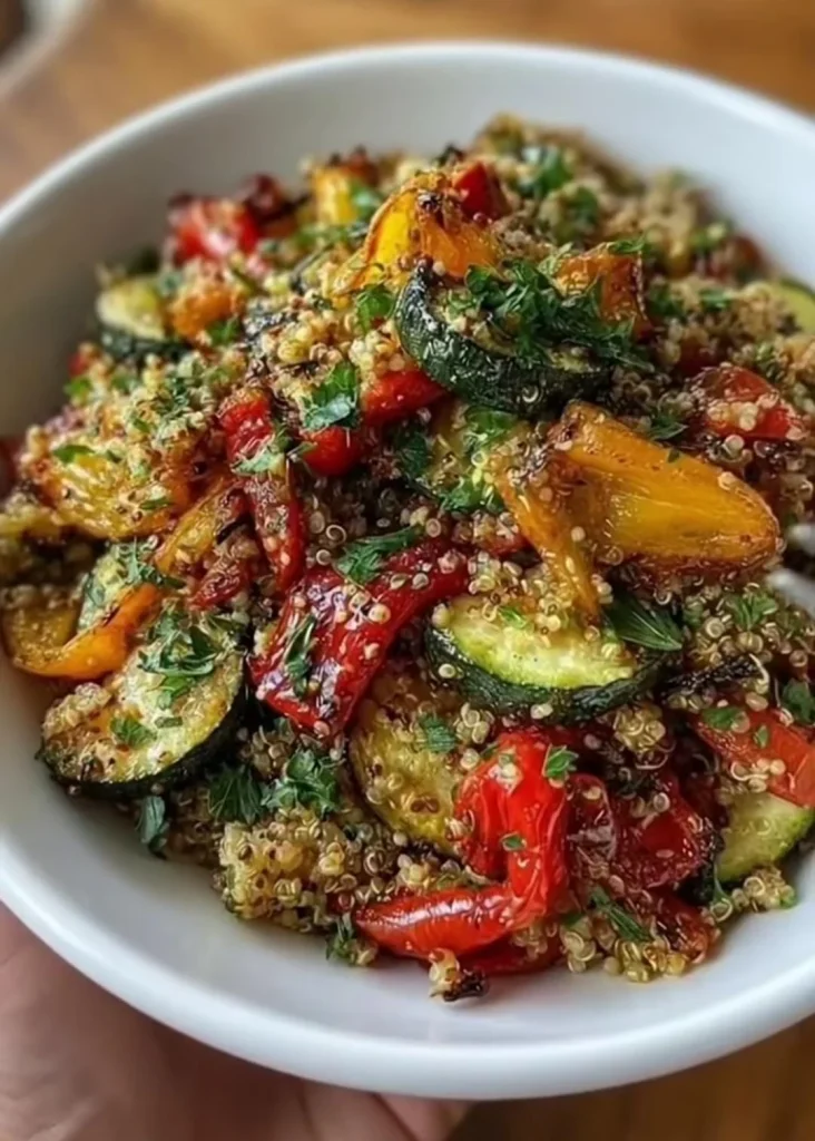 Roasted Veggie Quinoa Salad