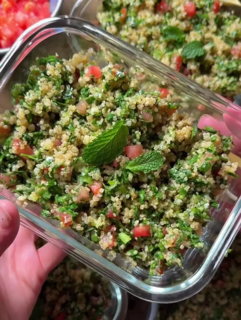 Garlic Lemon Quinoa Salad