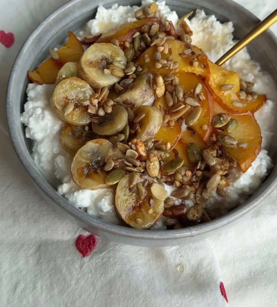 Cottage Cheese Fruit Bowl