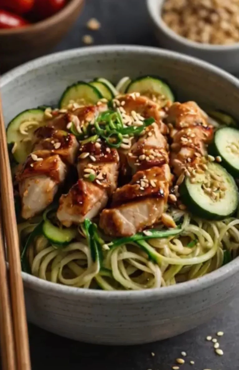 Zucchini Noodle Chicken Bowl