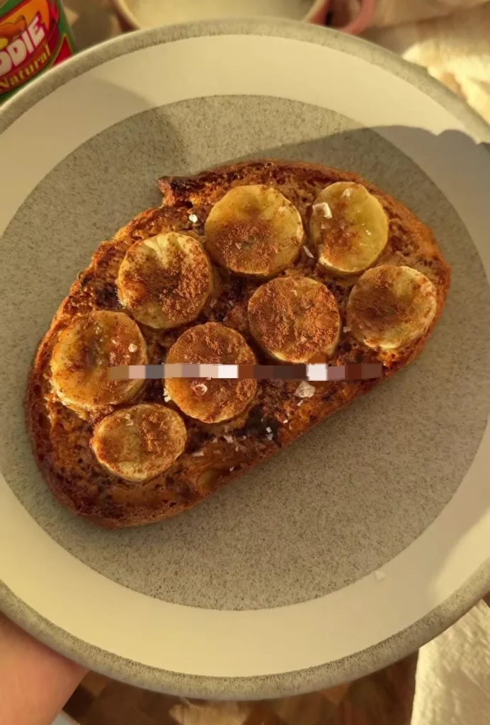 Banana Peanut Butter Toast