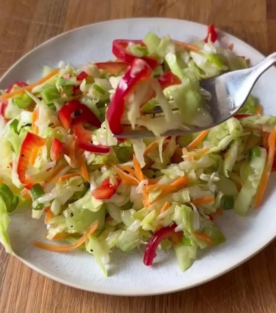 Crunchy Cabbage Vegetable Salad Recipes Bowl