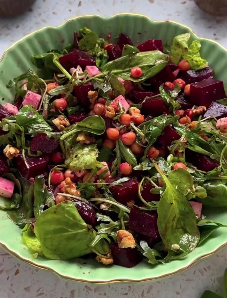 Beetroot Walnut Vegetable Salad Recipes Bowl