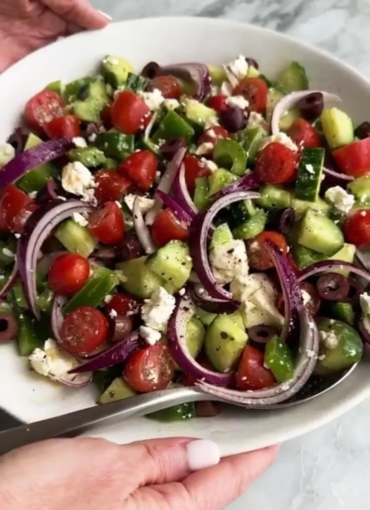 Greek Vegetable Salad Recipes Bowl