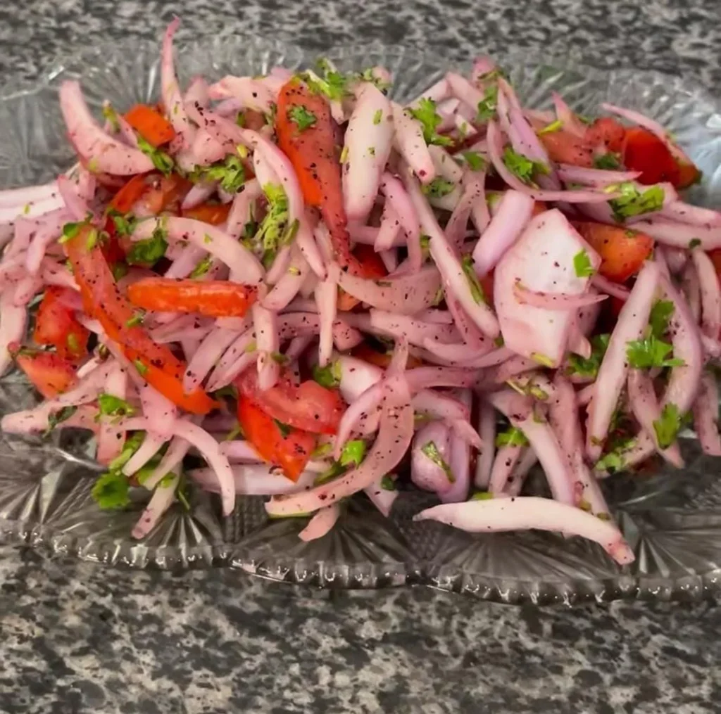 Onion Pepper Vegetable Salad Recipes Bowl