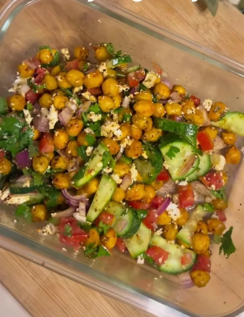 Chickpea Vegetable Salad Recipes Bowl