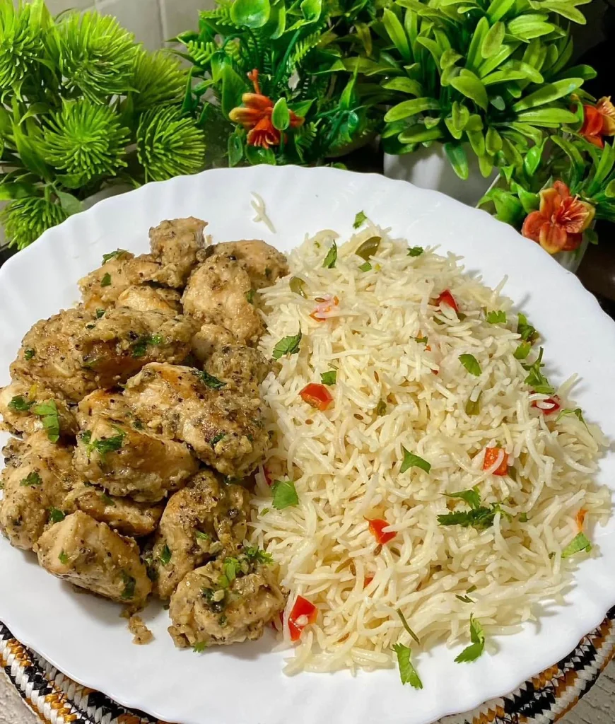 Garlic Herb Rice with Chicken