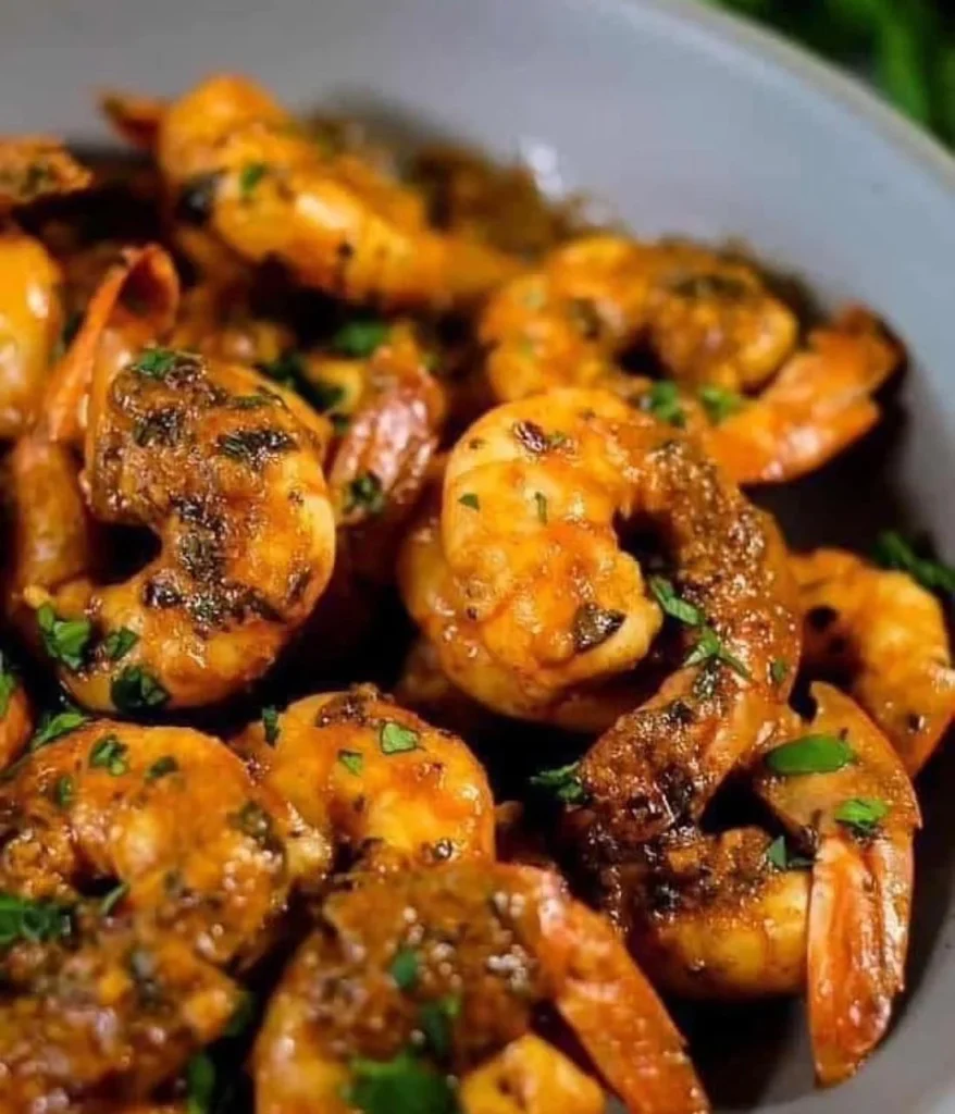 Lime Garlic Shrimp Skillet