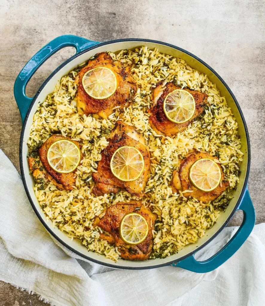 Lime Chicken Rice Skillet