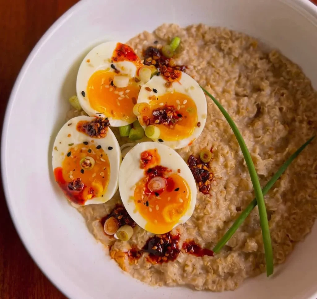 Savory Oatmeal with Eggs