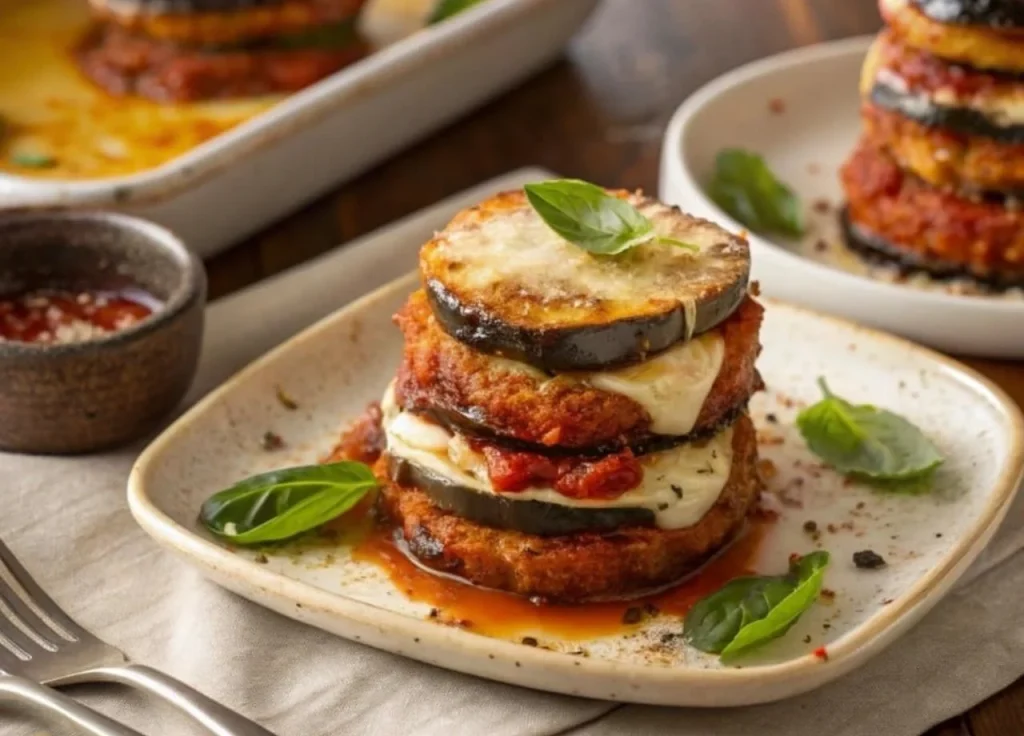 Eggplant Breakfast Stack