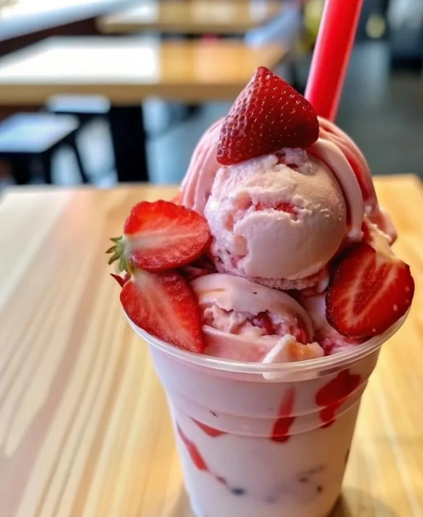  Frozen Strawberry Cream Cups