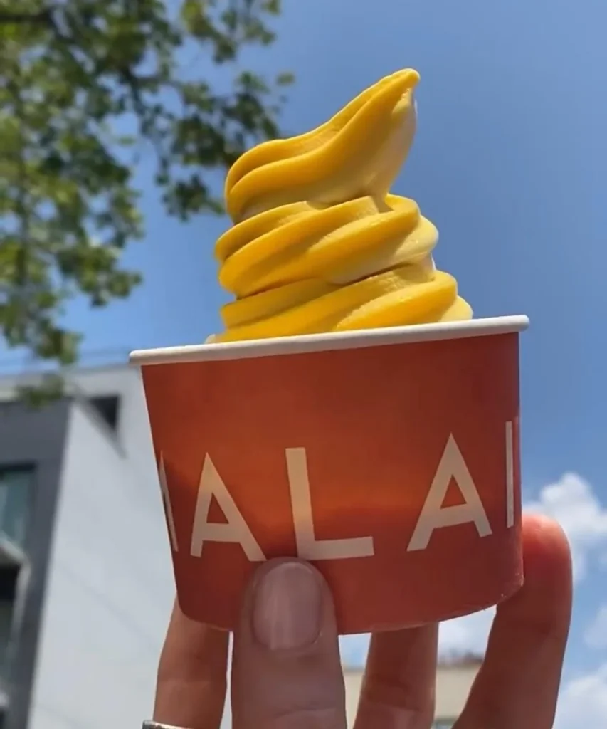 Frozen Mango Yogurt Swirls