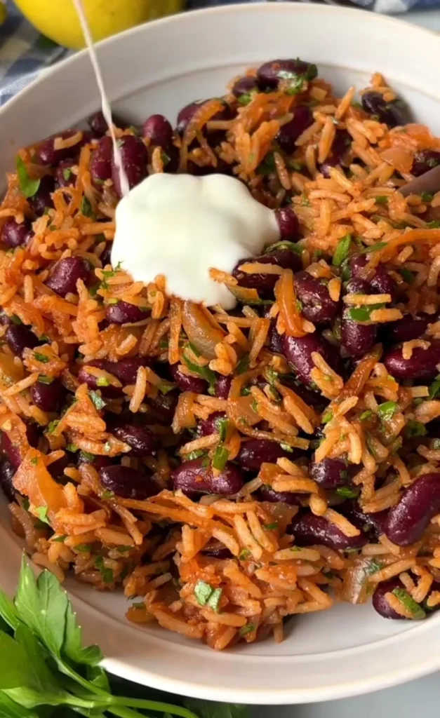 Simple Bean and Rice Bowl