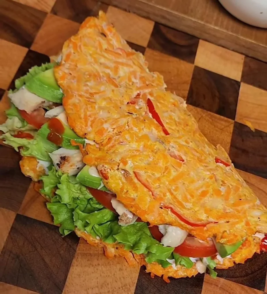 Stuffed Vegetable Omelette Wraps