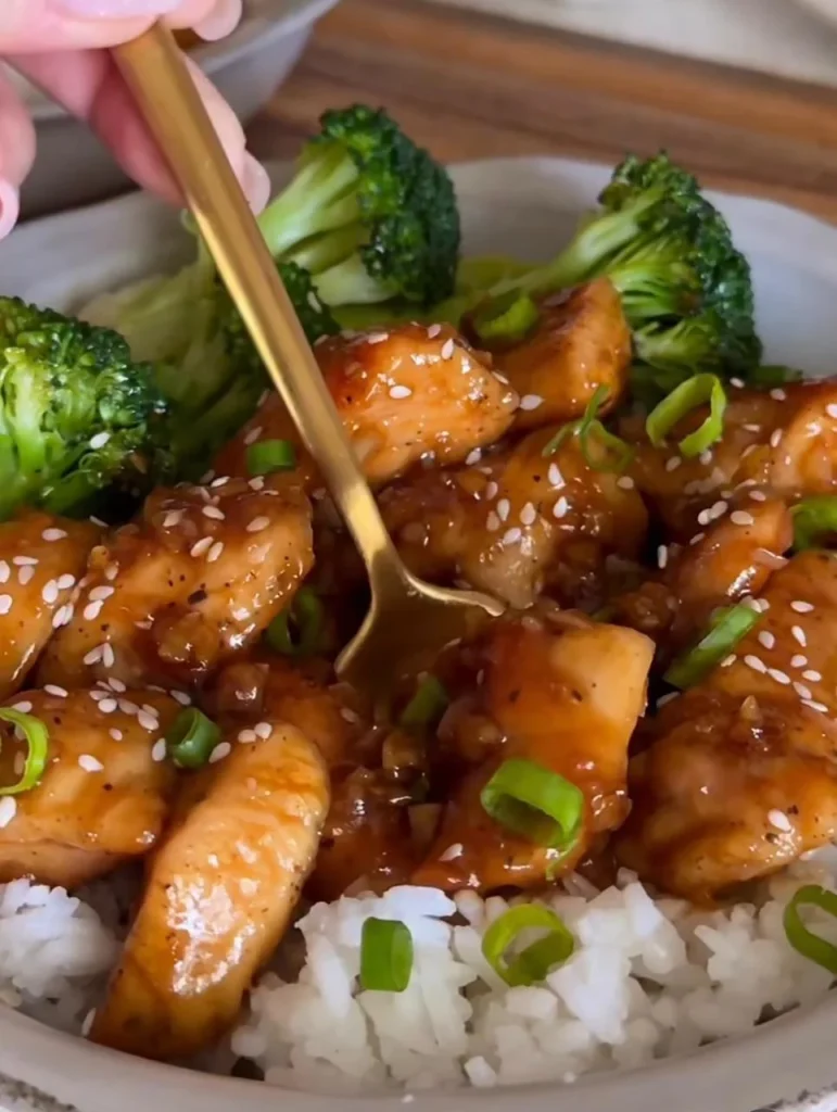 Honey Garlic Chicken Quinoa Bowl