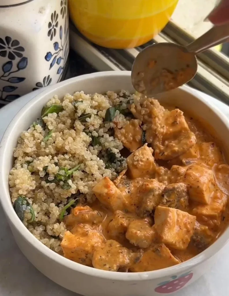 Sweet Chili Tofu Quinoa Bowl