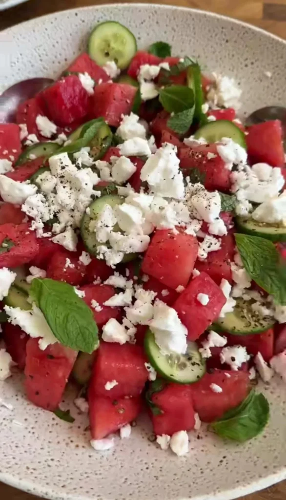 Watermelon Feta Summer Salad