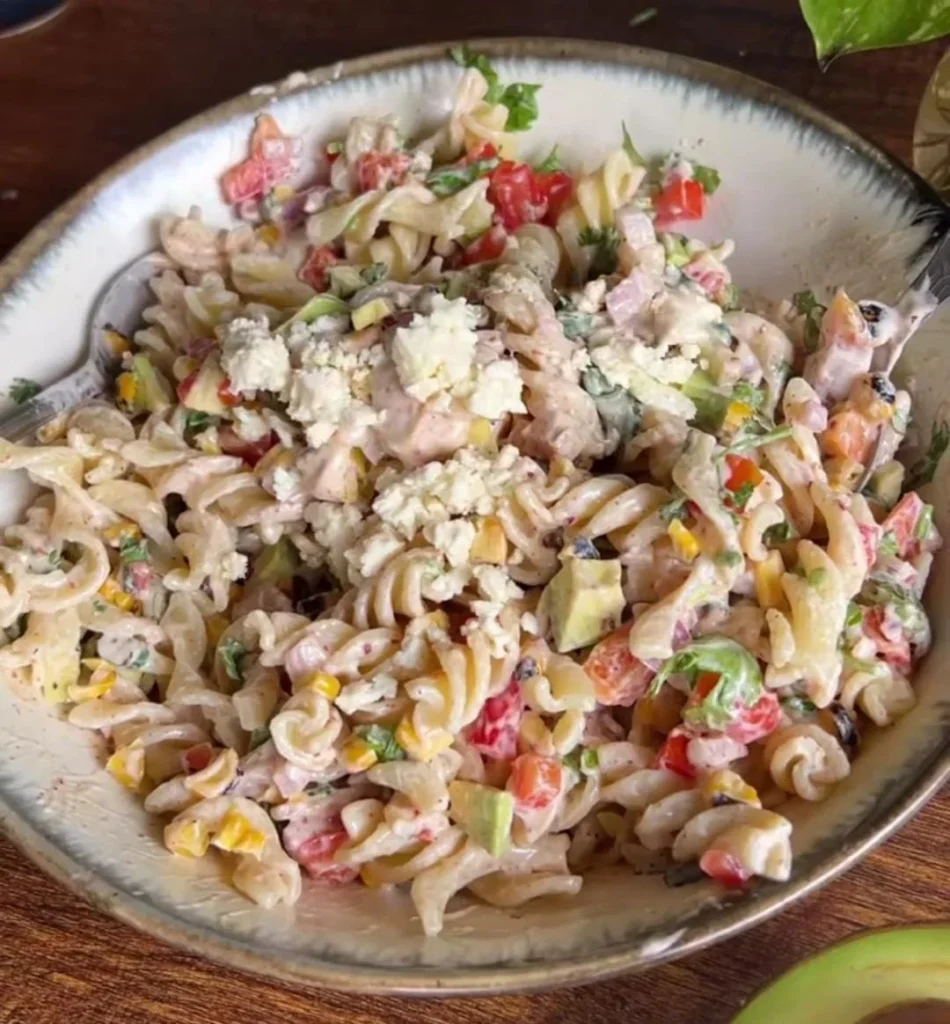 Creamy Corn Summer Pasta Salad