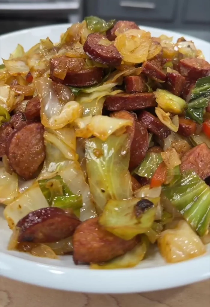 Bratwurst & Cabbage Stir Fry