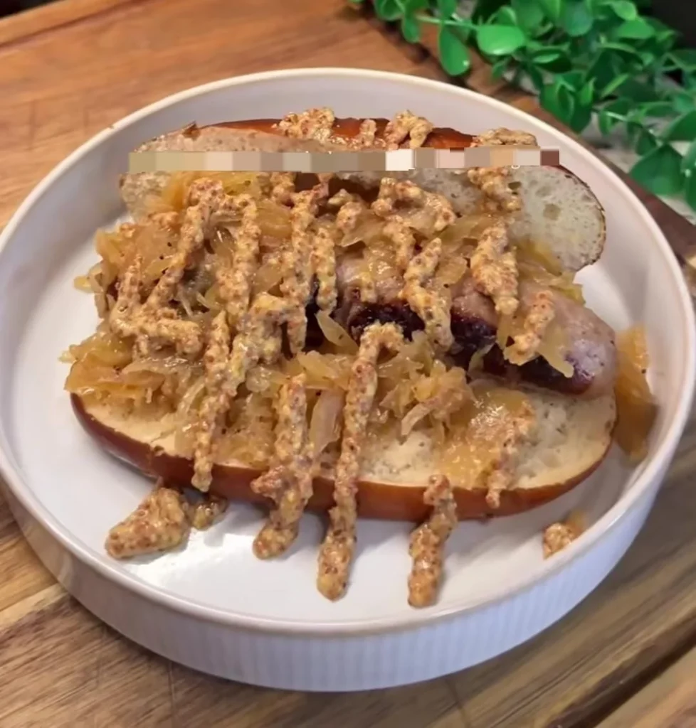 BBQ Bratwurst Dinner Plate