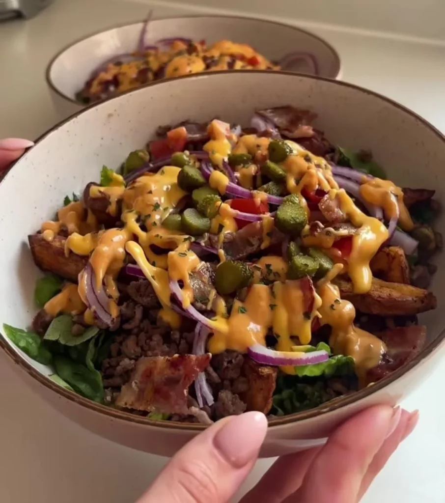 BBQ Ranch Burger Bowl