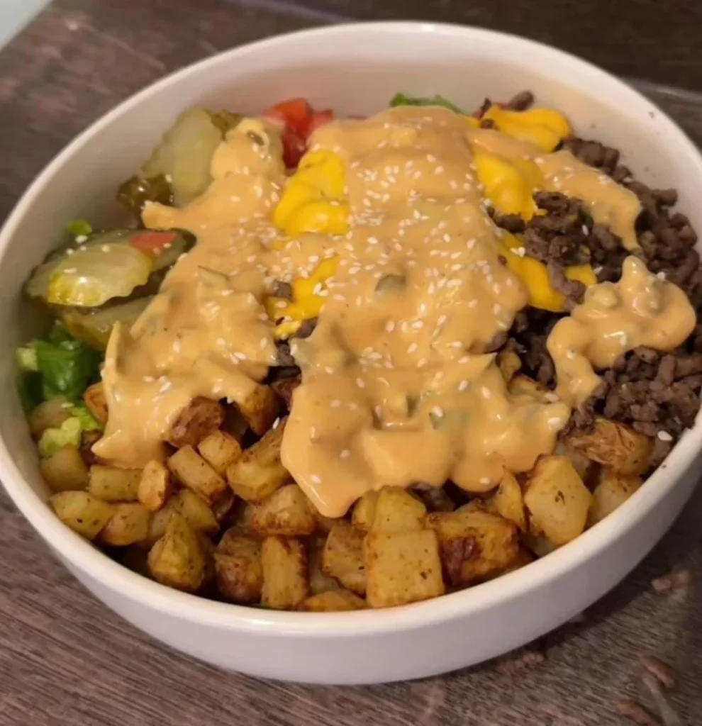 Mediterranean Burger Bowl