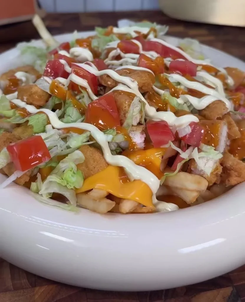 Buffalo Chicken Burger Bowl