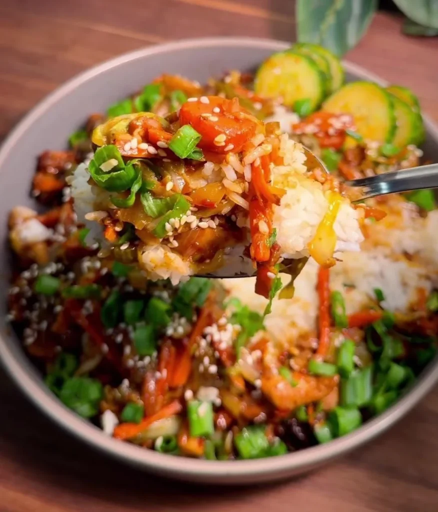 Chicken Veggie Stir Fry Bowl