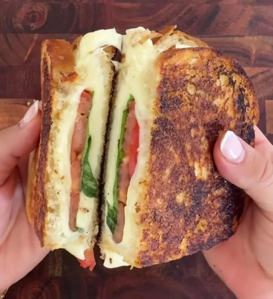 Tomato Basil Grilled Cheese