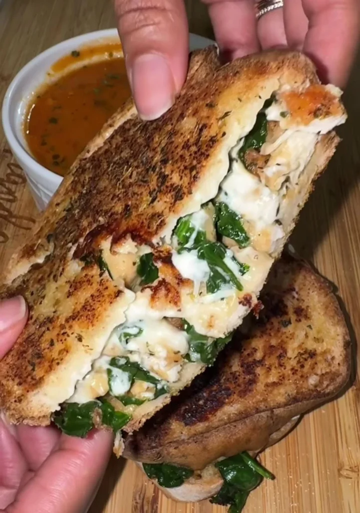 Spinach Cheese Grilled Sandwich
