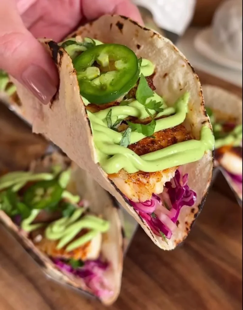 Crispy Halibut Tacos