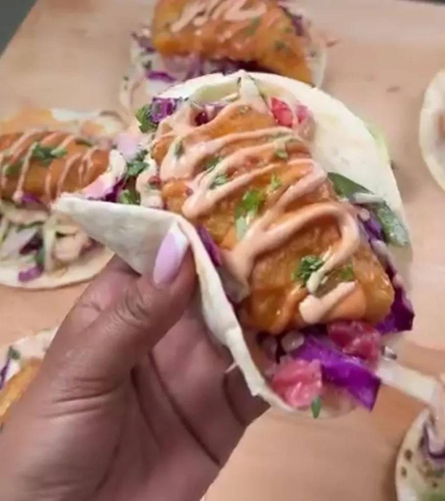 Honey Glazed Halibut Tacos