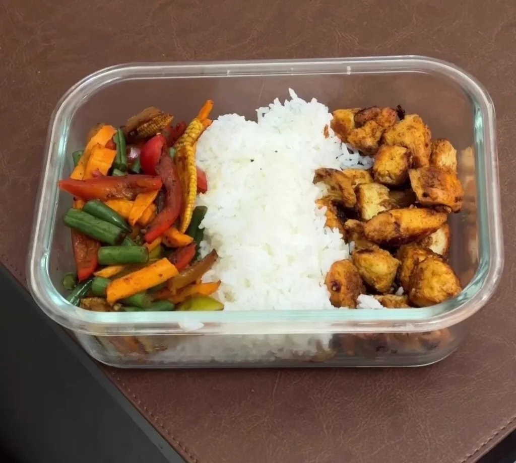 Rice and Chicken Lunch Box