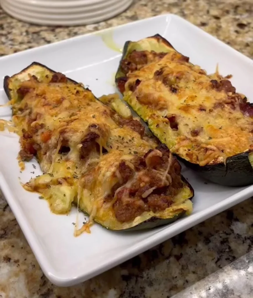 Zucchini Beef Boats